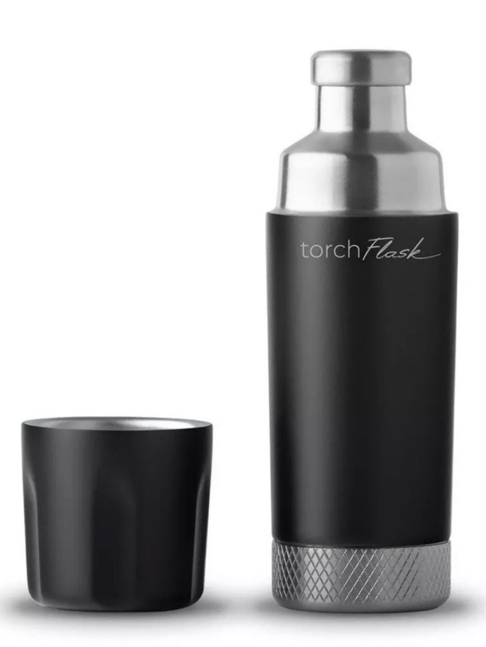 High Camp Torch Flask 6oz Onyx • NWT • Stainless Steel Insulated Travel Flask